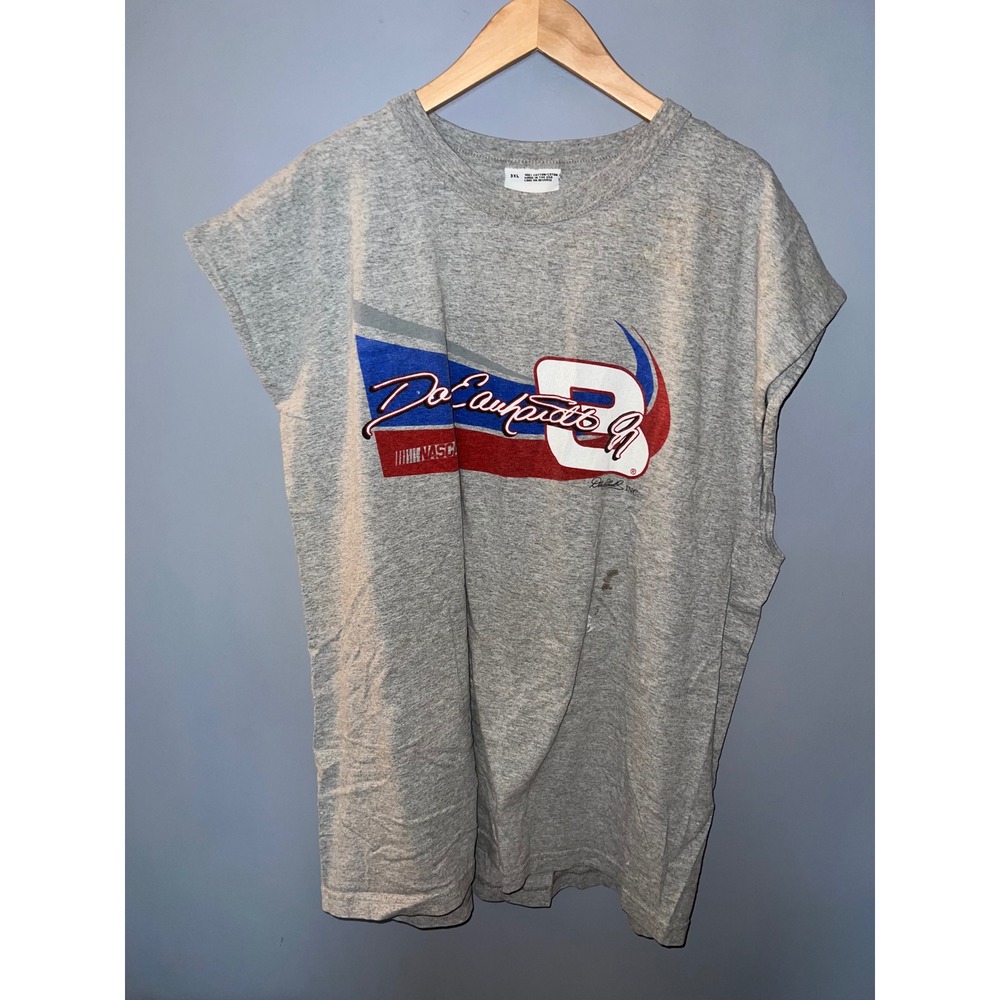 Vintage Dale Earnhardt NASCAR Muscle Tee Gray 3XL Competitors View USA Made